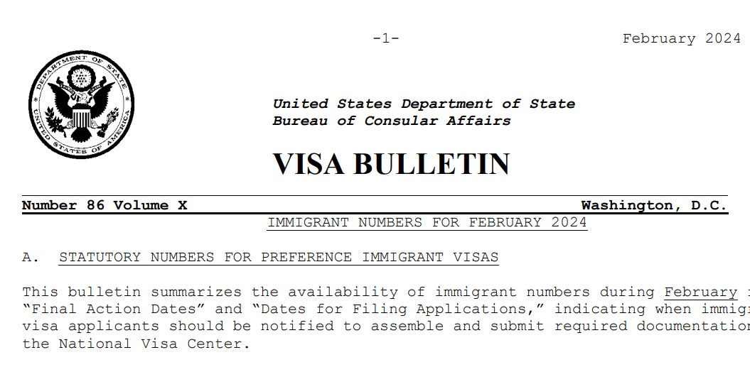 Migrar a EEUU conozca la última actualización del Boletín de Visa