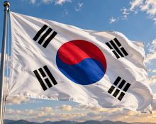 Bandera de Corea del Sur. (Imagen © Periódico Cubano-Gemini)